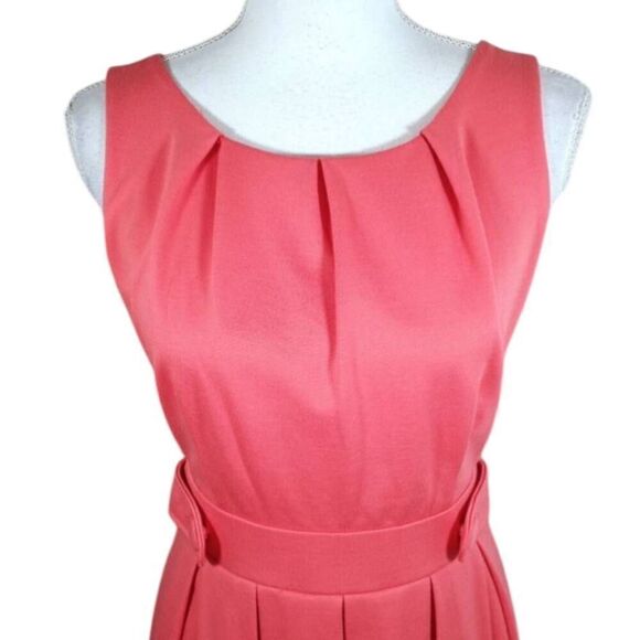 ELLE CORAL ORANGE DRESS SZ.2 EUC - Picture 2 of 6